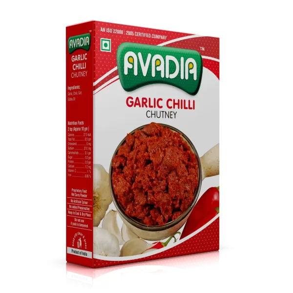 AVADIA GARLIC CHILLI CHUTNEY | SPICE BLEND MIX |  (500 Gm)